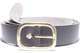 Vegan belt, Double D brass buckle, medium belt strap one and a quarter inches wide