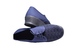 Heel shoe 3cm, dark blue top, lace-up, vegan