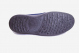 mens slipper, hard sole blue microfibre with an embroidered lion
