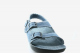 vegan womens sandals with a denim top and open toe, made in UK