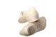 Hot weather lace-up vegan brown cotton shoe for women