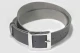 Vegan Belt 38mm flat square nickel plate buckle