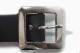 Vegan Belt 38mm flat square nickel plate buckle