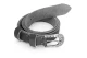 Belt 32mm D goth white metal buckle