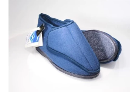 Slipper Two Bit, rubber sole, assembles over the foot to allow for post-op use or for swollen feet.