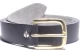 Vegan belts, brass D-shape buckle, One and a quarter inch strap