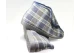 fur lined warm mens bootee slippers, grey check pattern