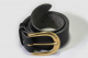 Belt 38mm 1.5 inches wide, D brass buckle, vegan leather strap