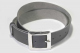 Vegan Belt 38mm flat square nickel plate buckle