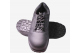 Safety shoe with a vegan nonleather microfibre top