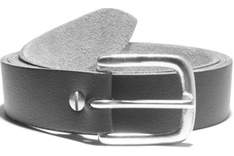 D nickel plate buckle on a vegan belt 32mm one and a quarter inches wide