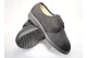 Vegan mens indoor shoe with an elastic front and velcro top, made in Spain