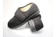 Vegan mens indoor shoe with an elastic front and velcro top, made in Spain