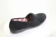 Audrey Black indoor velour slipper, vegan