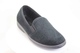 mens slipper with a hard sole and black velour top