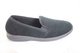 mens hard sole black velour vegan slipper