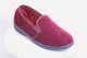 mens vegan slipper, hard sole red velour