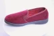 vegan hard sole red velour, ethically made in Spain