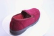 hard sole red velour vegan slippers for men