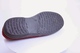 hard sole red velour slipper made in Spain